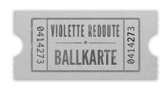 Ballkarte für die Violette Redoute