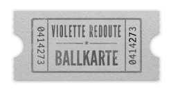 Ballkarte für die Violette Redoute