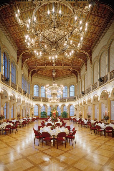 Foto des großen Ferstelsaals im Palais Ferstel